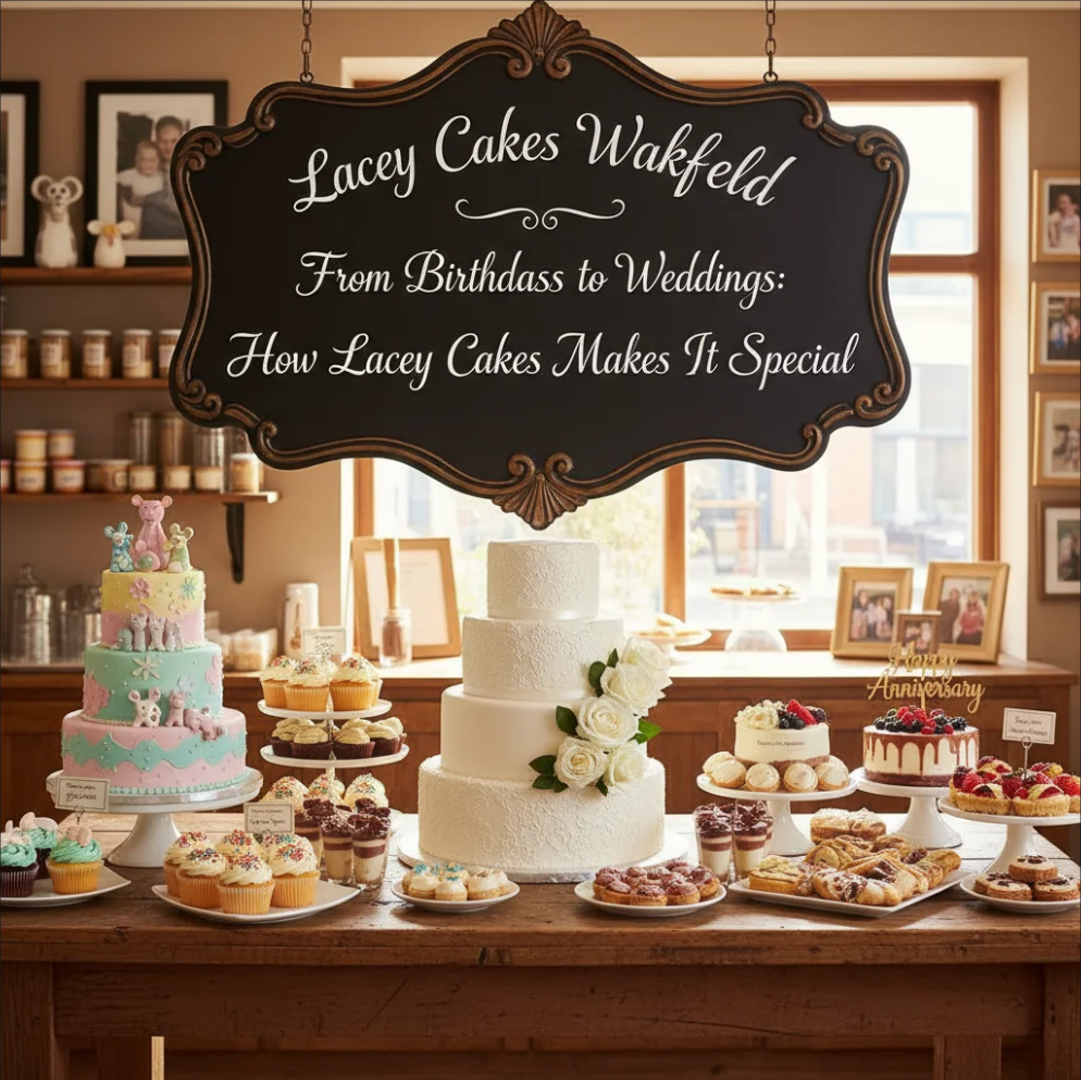 Custom birthday and wedding cakes from Lacey Cakes Wakefield