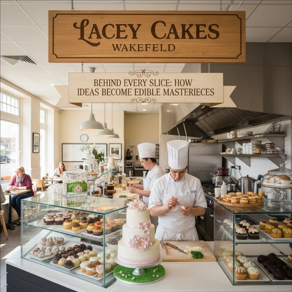 Lacey Cakes Wakefield transforming creative ideas into edible masterpieces.
