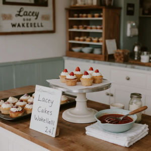 Freshly baked cakes and pastries at Lacey Cakes Wakefield
