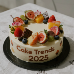 kue tren 2025 di Lacey Cakes Wakefield dengan dekorasi modern dan elegan