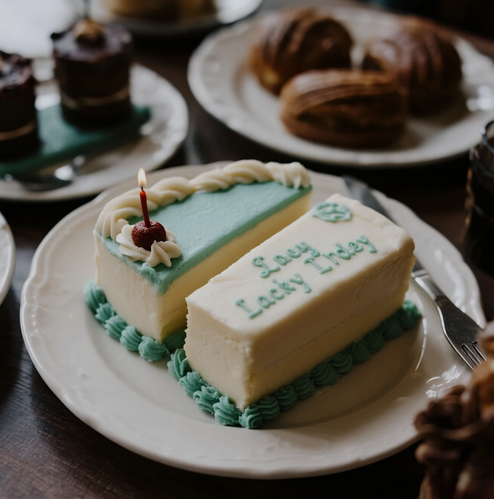 A beautifully decorated celebration cake from Lacey Cakes, showcasing handcrafted details and vibrant colors