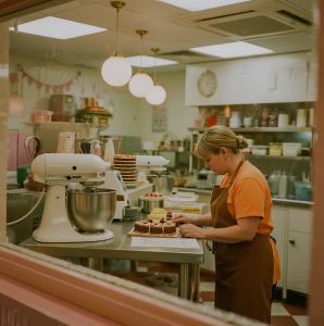 A beautifully decorated cake from Lacey Cakes Wakefield showcasing intricate design and craftsmanship
