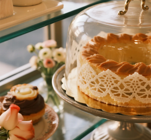 Custom celebration cake by Lacey Cakes Wakefield showcasing detailed design and rich flavors