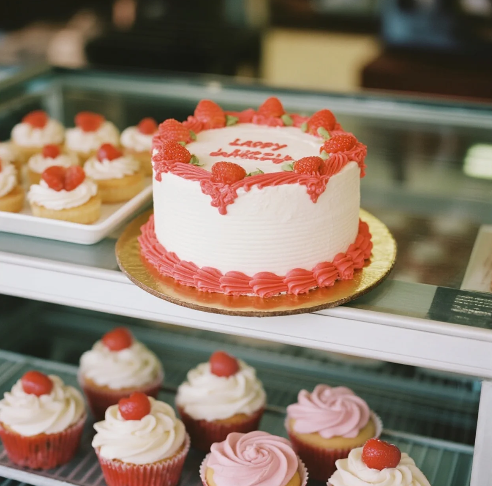 Assorted cakes and pastries from Lacey Cakes, Wakefield’s beloved bakery