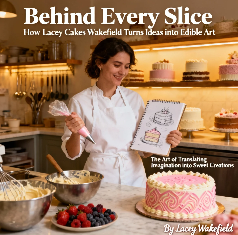 Bespoke decorated cake by Lacey Cakes Wakefield, showcasing edible art